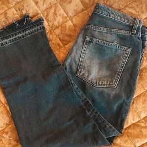 Free People denim straight leg pants